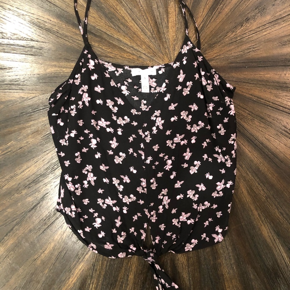 flower tank top crop top :)